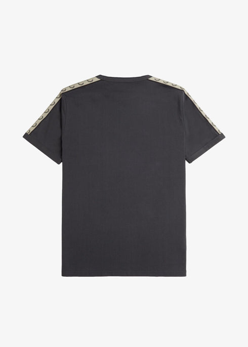 Fred Perry T-shirt T-shirt Uomo Ringer tape Grigio avena - Francavilla Moda